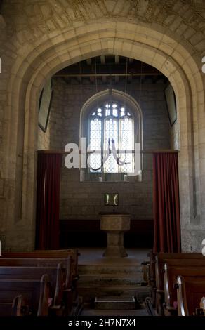 St. Michael`s and All Angels Church, Guiting Power, Gloucestershire, England, Großbritannien Stockfoto